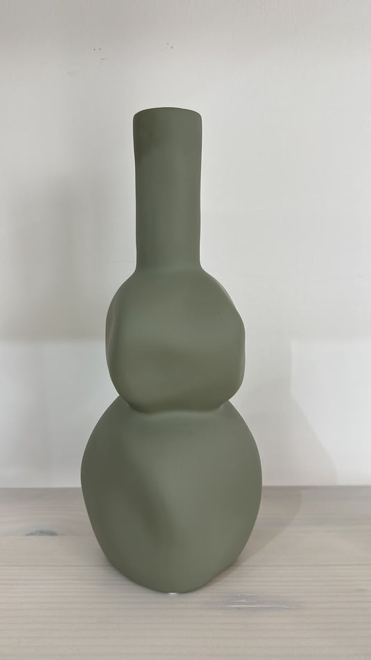 Organic Sculptural Vase Collection - Sage Green