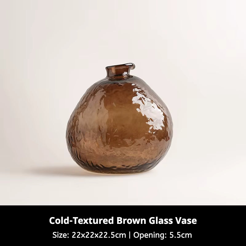 Amber Glass Vase