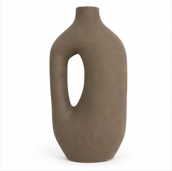 Mineral Grey Abstract Vases