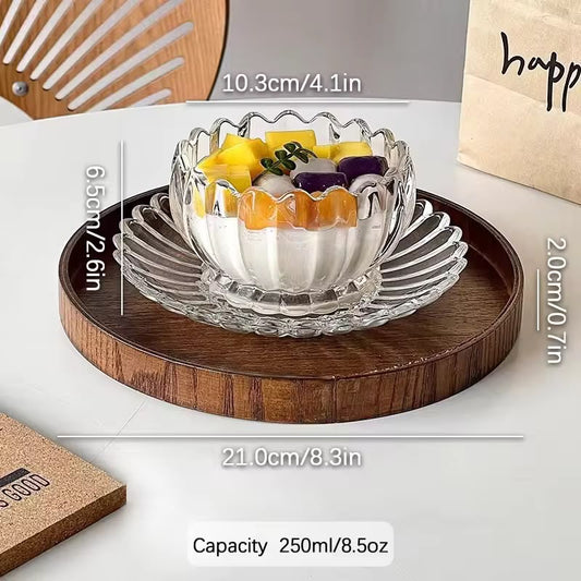 Luna Glass Dessert Bowl