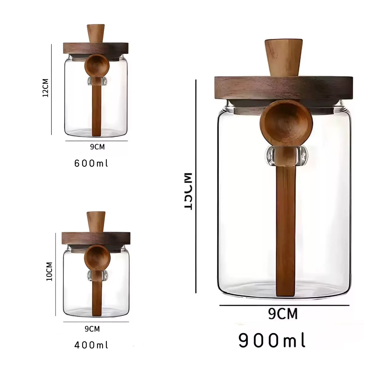 Glass Storage Jars set