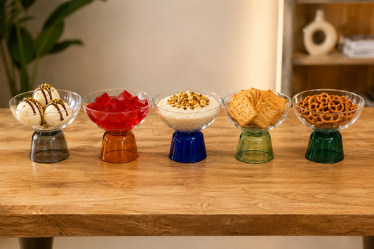 Pedestal Glass Dessert Bowl