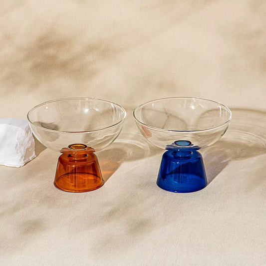 Pedestal Glass Dessert Bowl