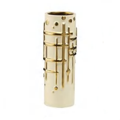 Linear Gold Ceramic Vases