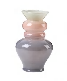 Tri-Color Glass Vases