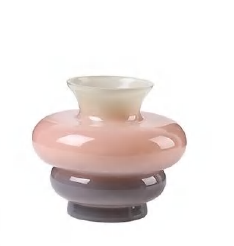 Tri-Color Glass Vases