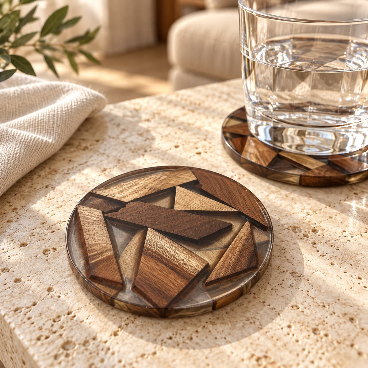 Wood & Resin Serving Collection