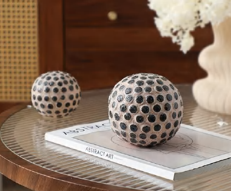 Polka Dot Ceramic Decorative Sphere