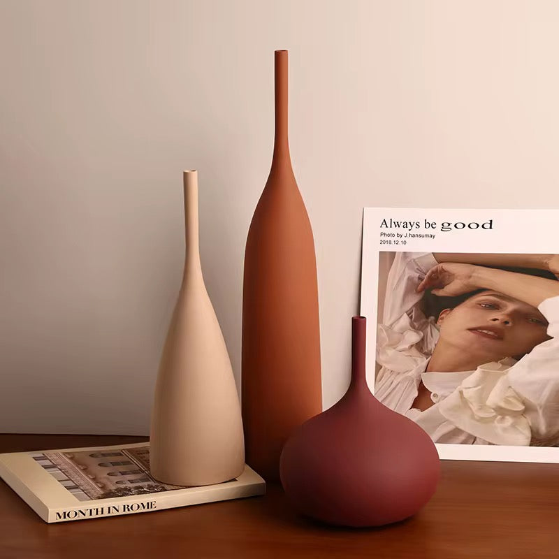 Soft Earthy Tone Vases