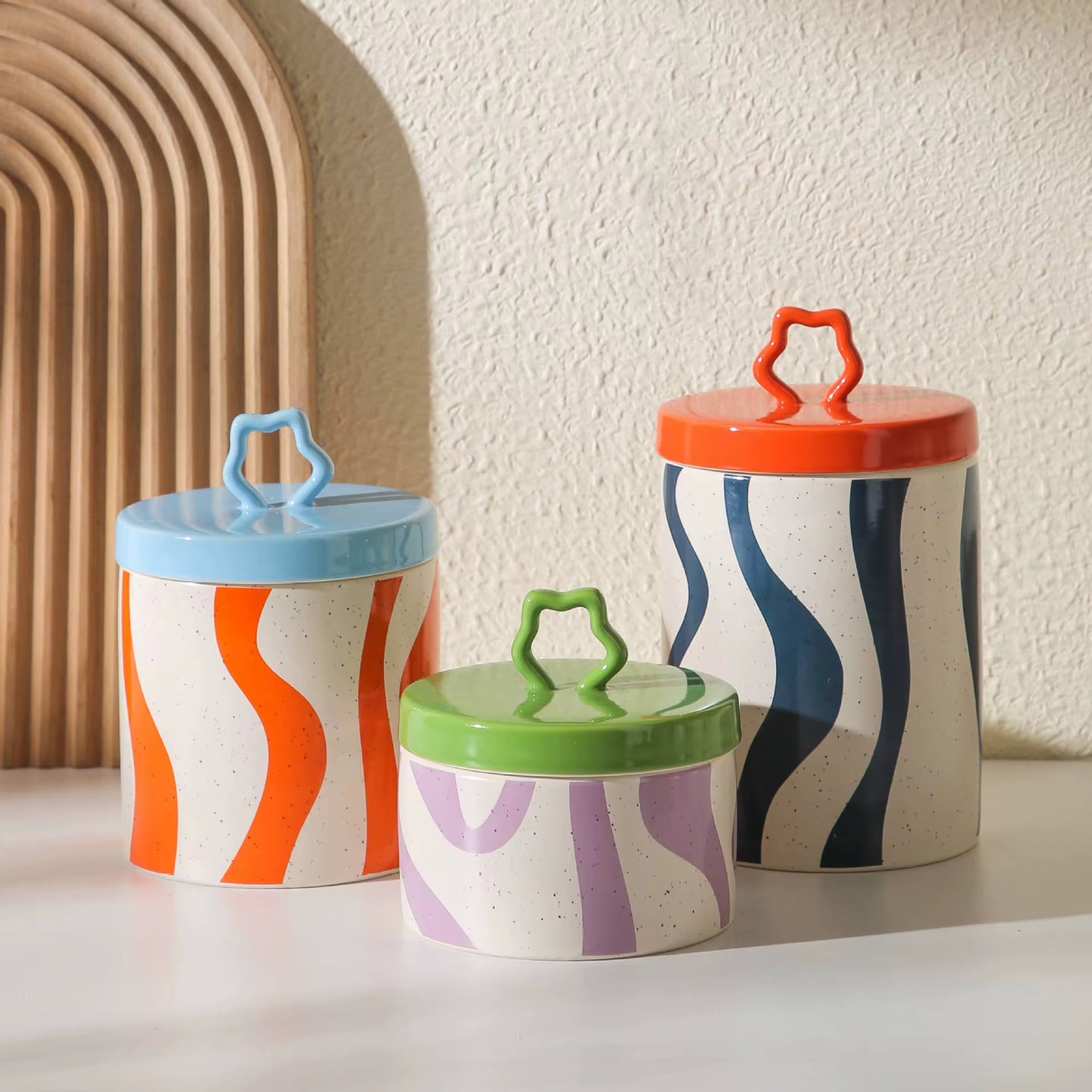 The Colorful Storage Jars Set