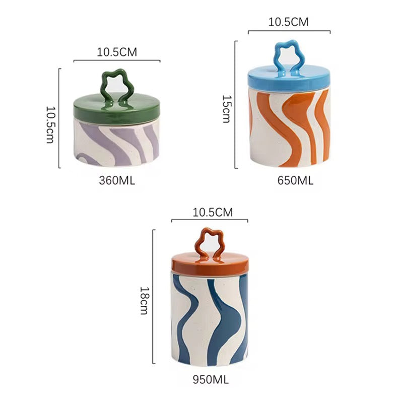 The Colorful Storage Jars Set
