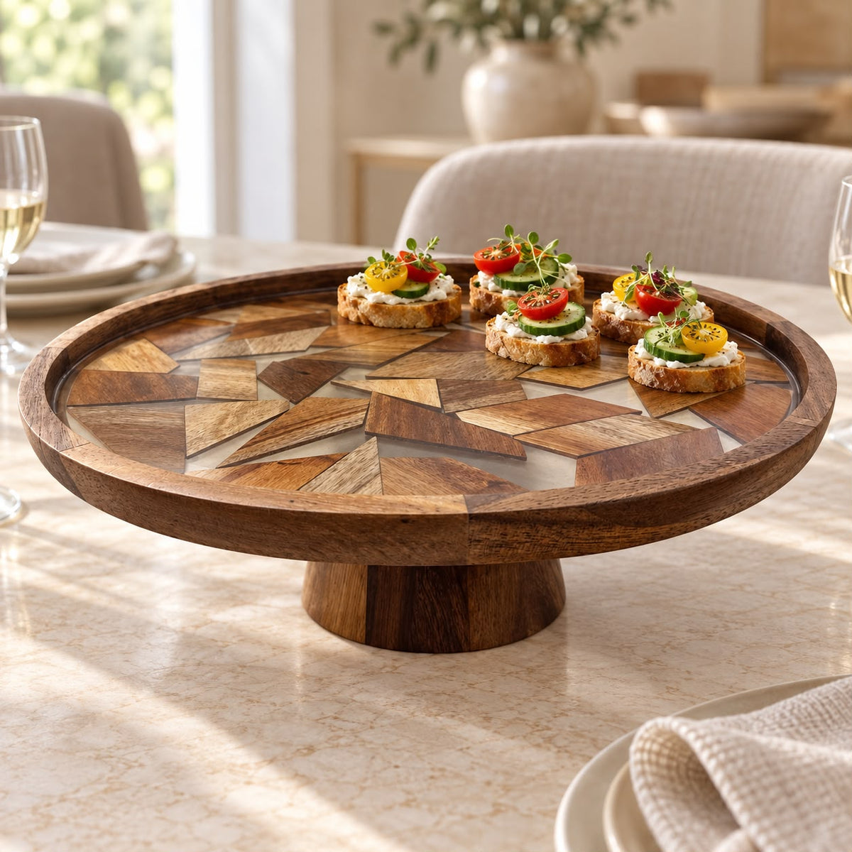 Wood & Resin Serving Collection