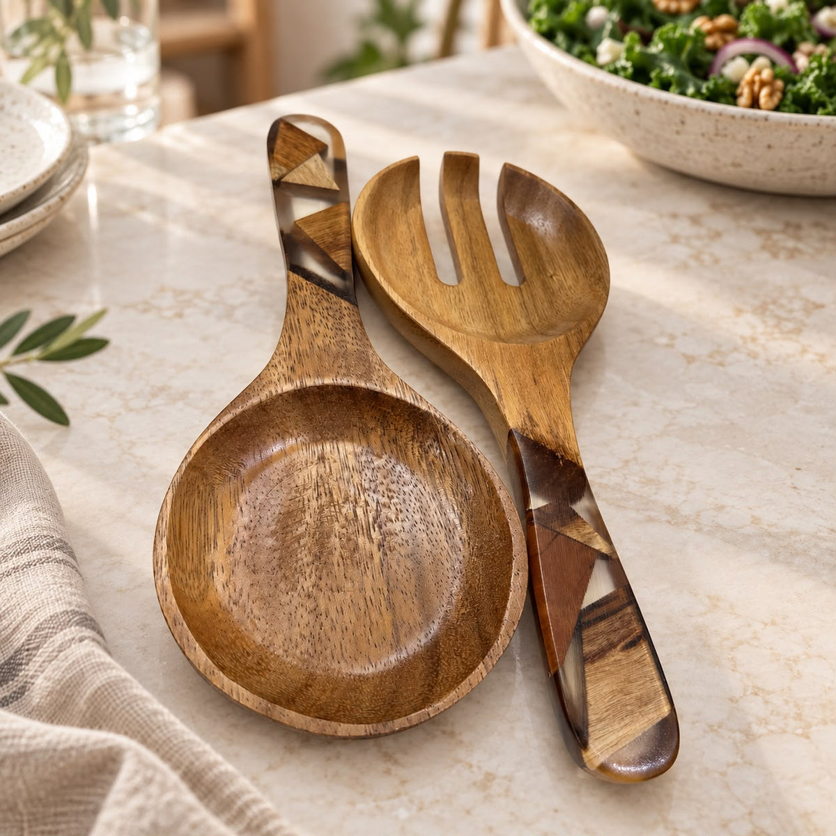 Wood & Resin Serving Collection