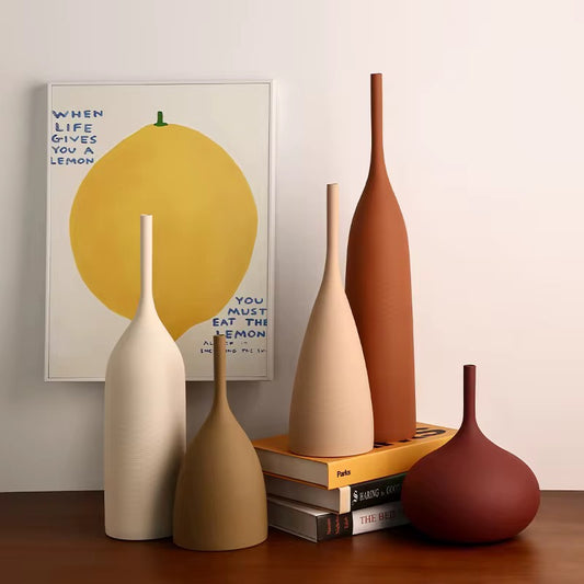 Soft Earthy Tone Vases