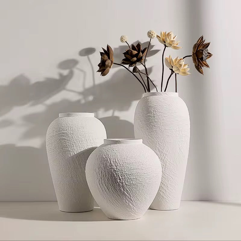 Textured Ceramic Vases