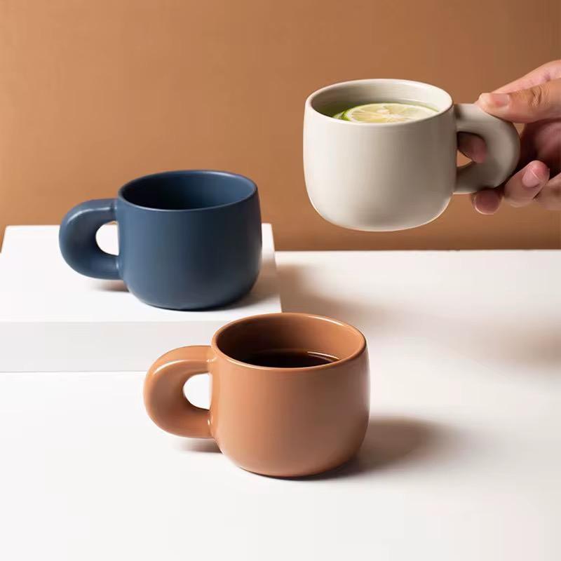 Earthy Matte Espresso Mug - Set of 3