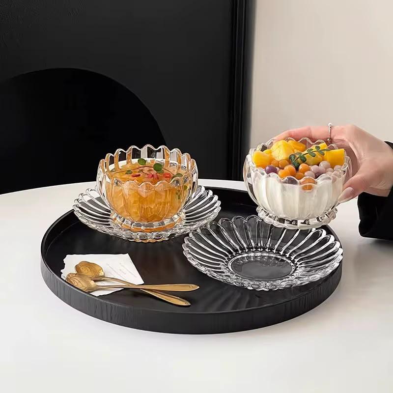 Luna Glass Dessert Bowl