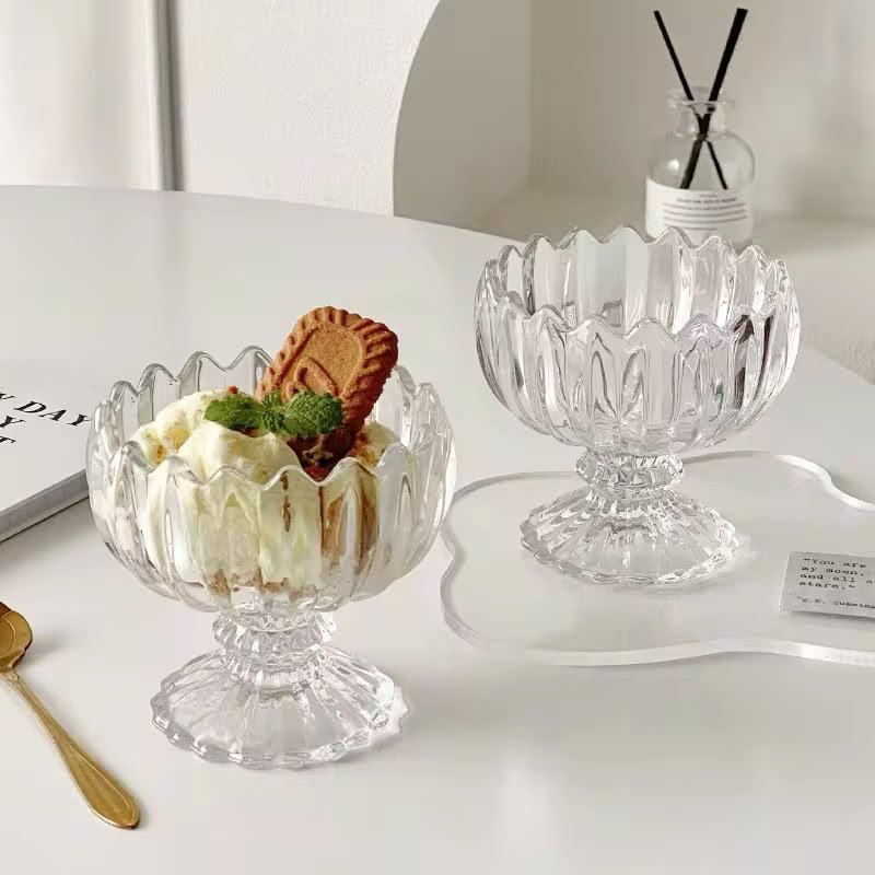 Lotus Glass Dessert Cups