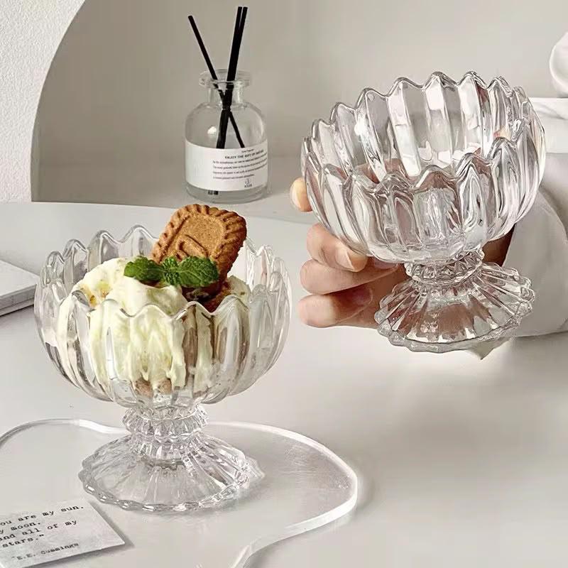 Lotus Glass Dessert Cups