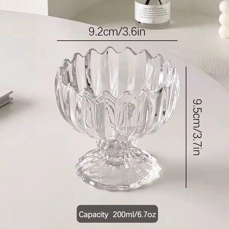 Lotus Glass Dessert Cups