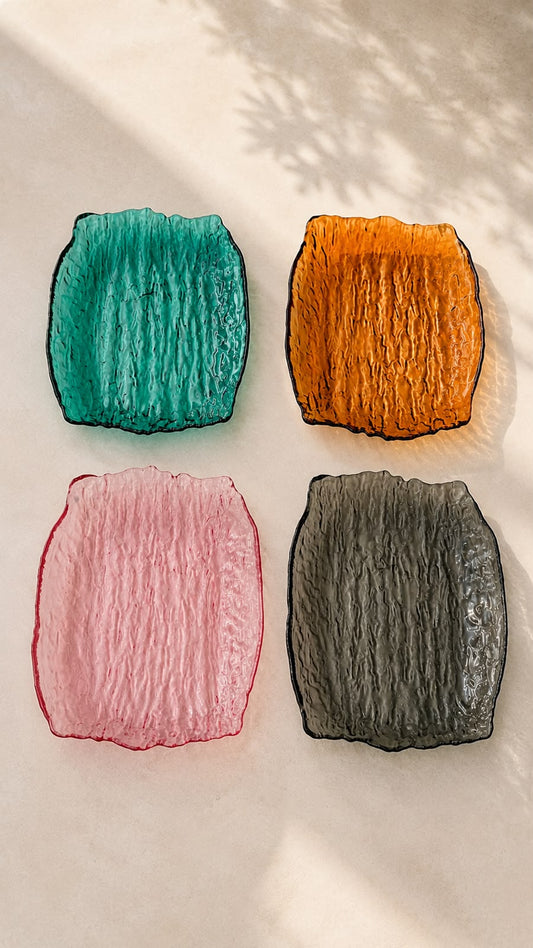 Textured Glass Plate